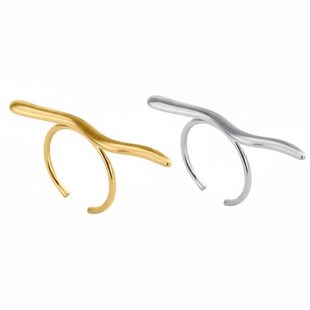 Minimalistische Gouden Tak Ring