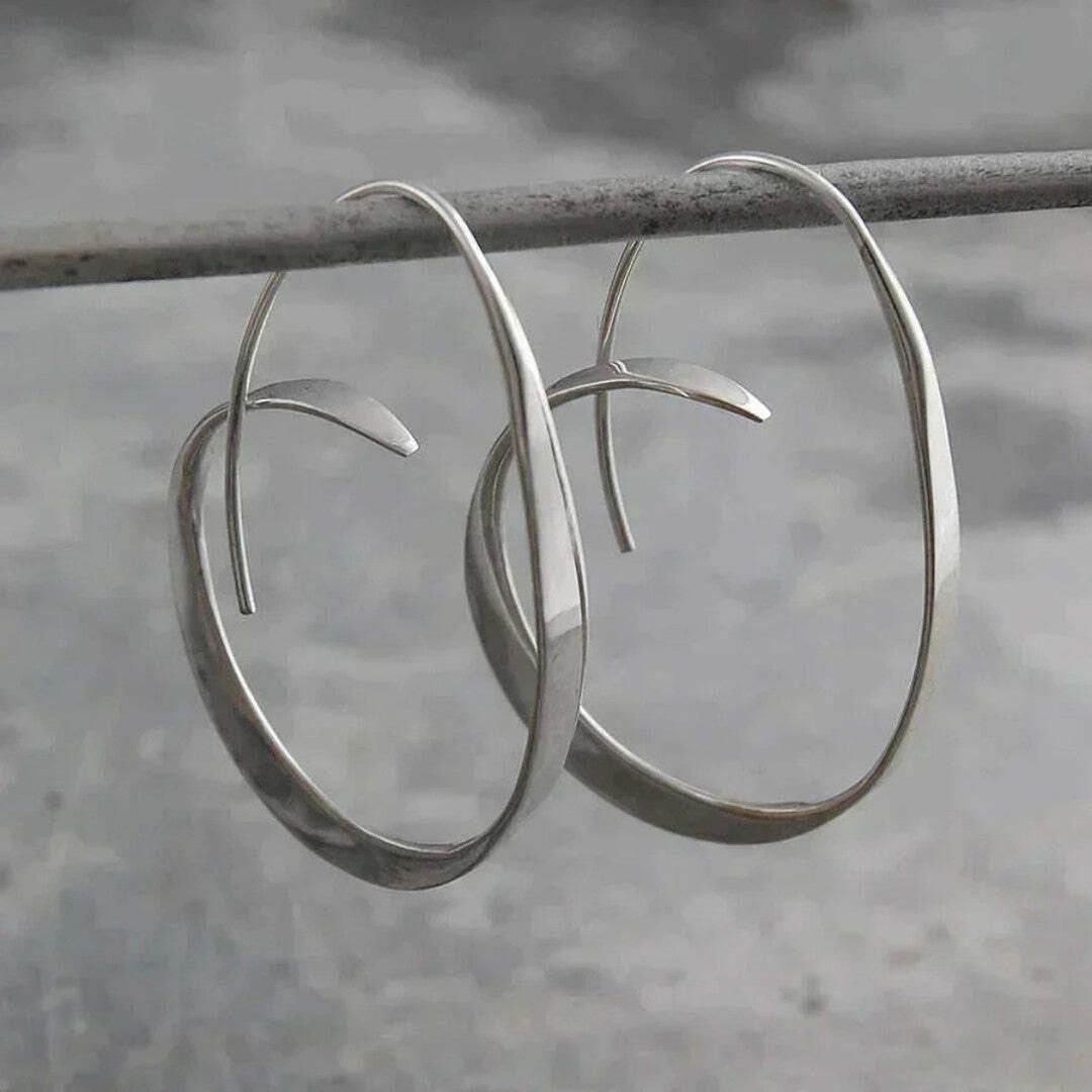 Open Spiral Drop Oorbellen