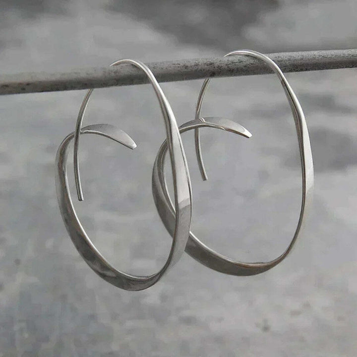 Open Spiral Drop Oorbellen