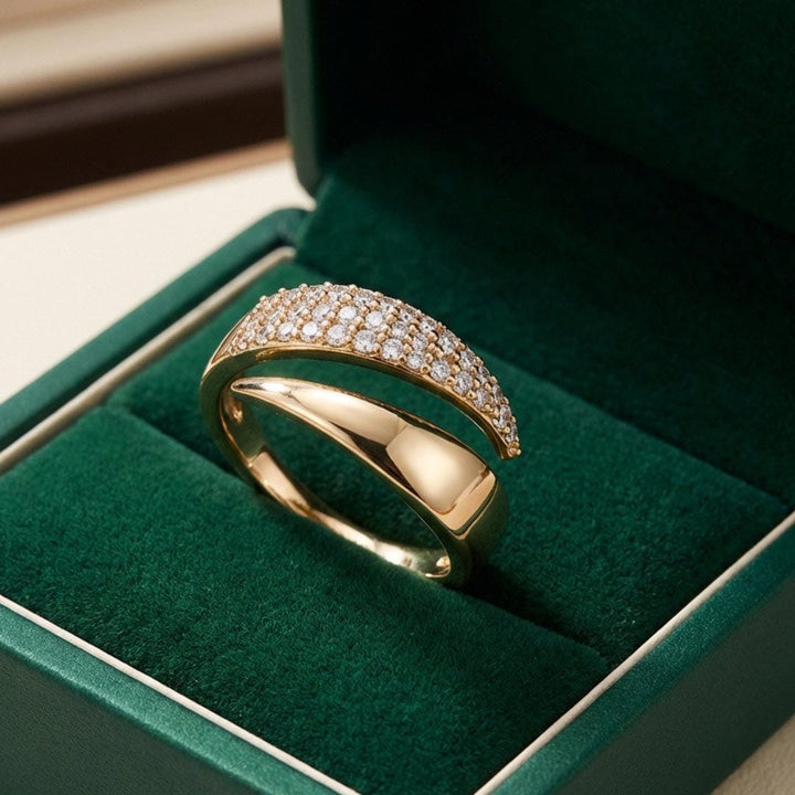 Soepele Crossover Wrap Ring