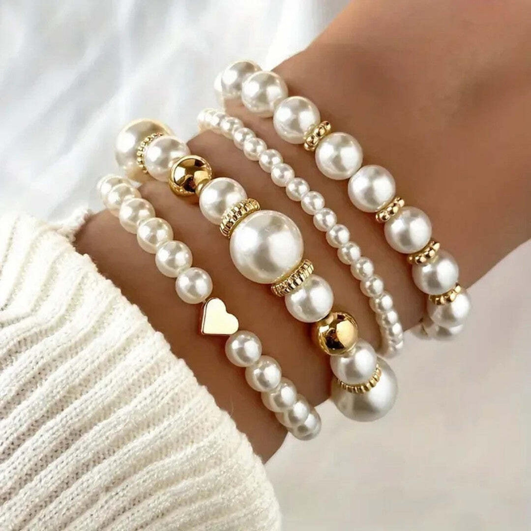 Exquise Parelarmband Set