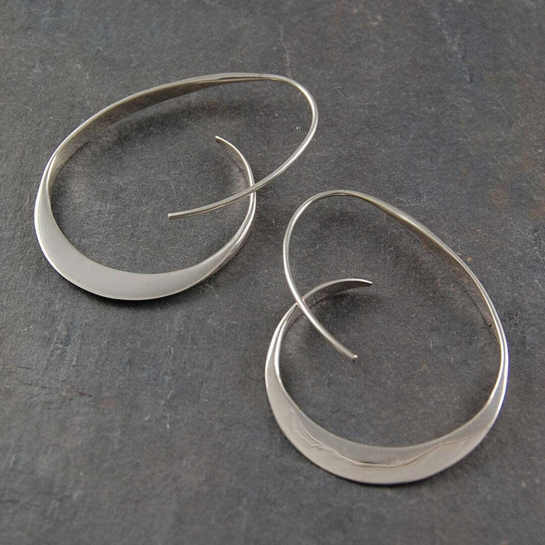 Open Spiral Drop Oorbellen