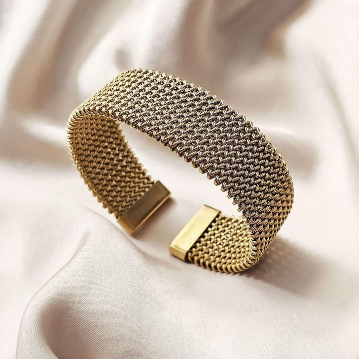 Vintage Vlecht Mesh Open Klassieke Armband