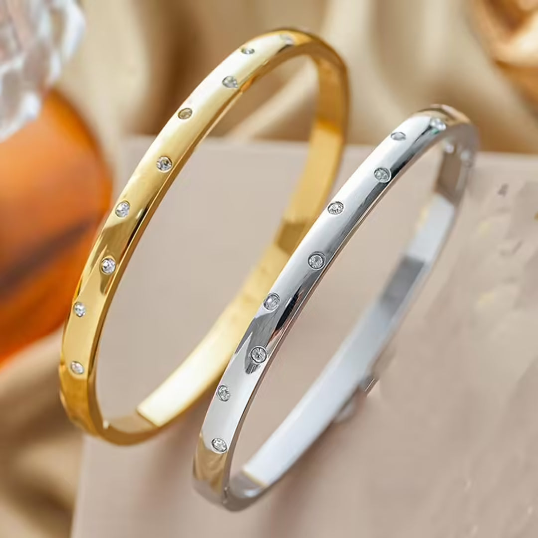 Tijdloze Gouden Zirkonia Armband