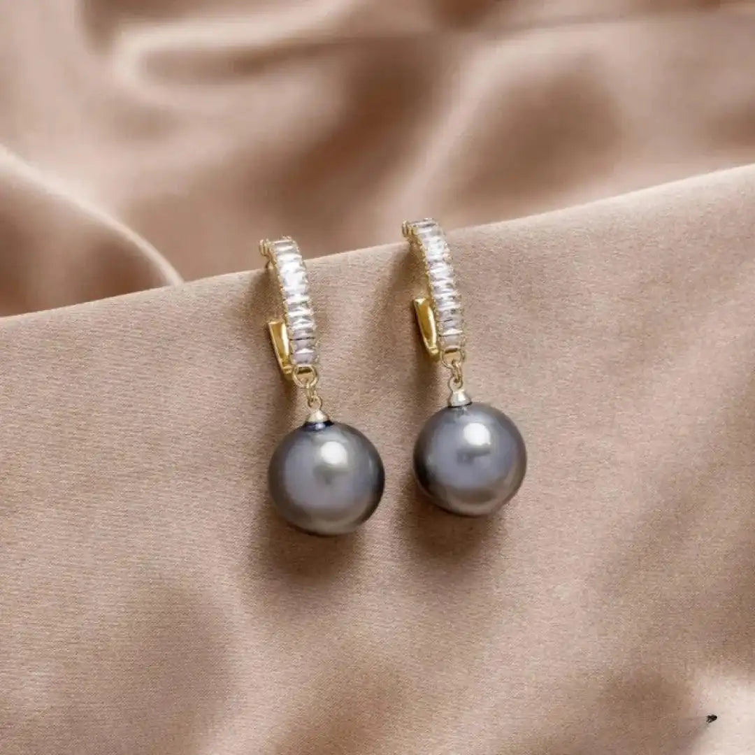Elegante Parel en Zirkonia Oorbellen
