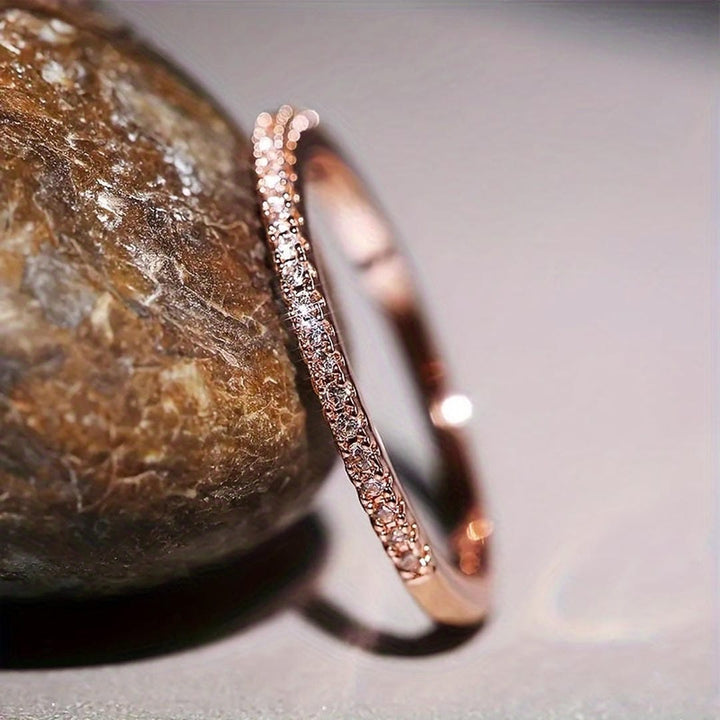 Elyse Minimalistische Zirconia Ring