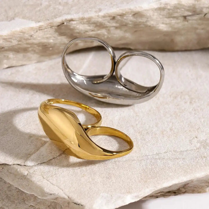 Tijdloze Gouden Dubbele Ring