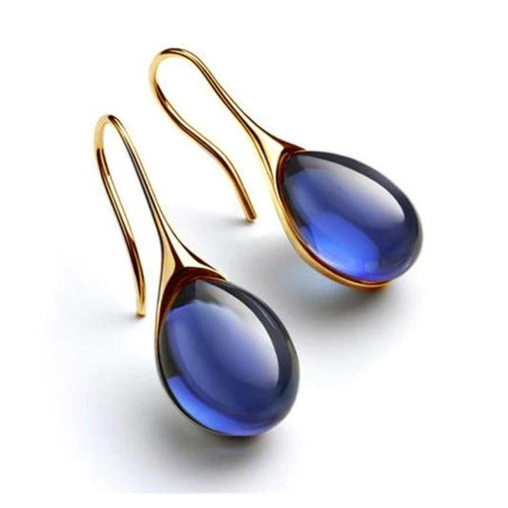 Minimalistische Kristallen Dangle Oorbellen