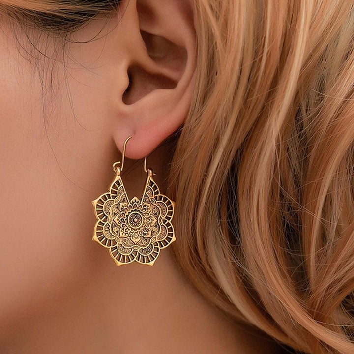 Lotus Mandala Oorbellen