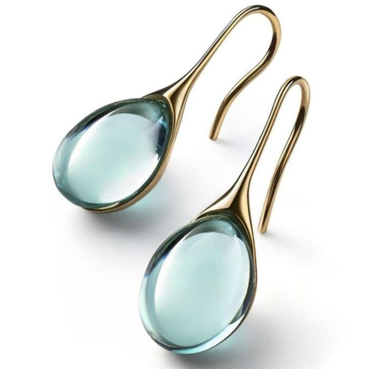 Minimalistische Kristallen Dangle Oorbellen