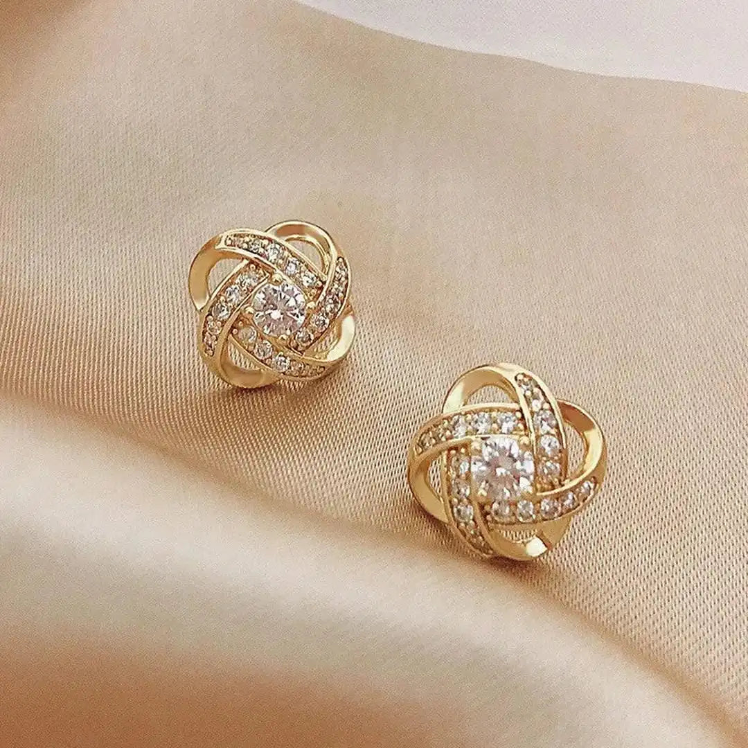 Zircon Knopen Stud Oorbellen