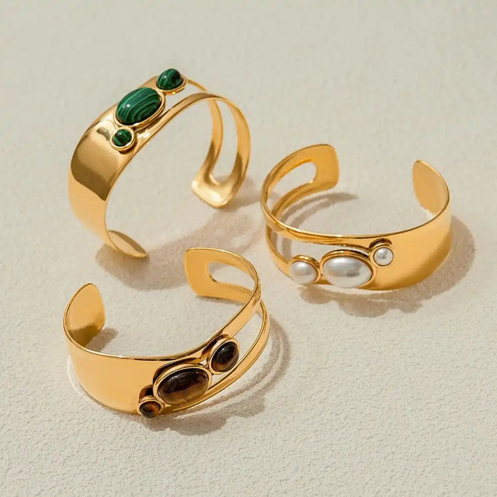 Vintage Gouden Tijgeroog Armband