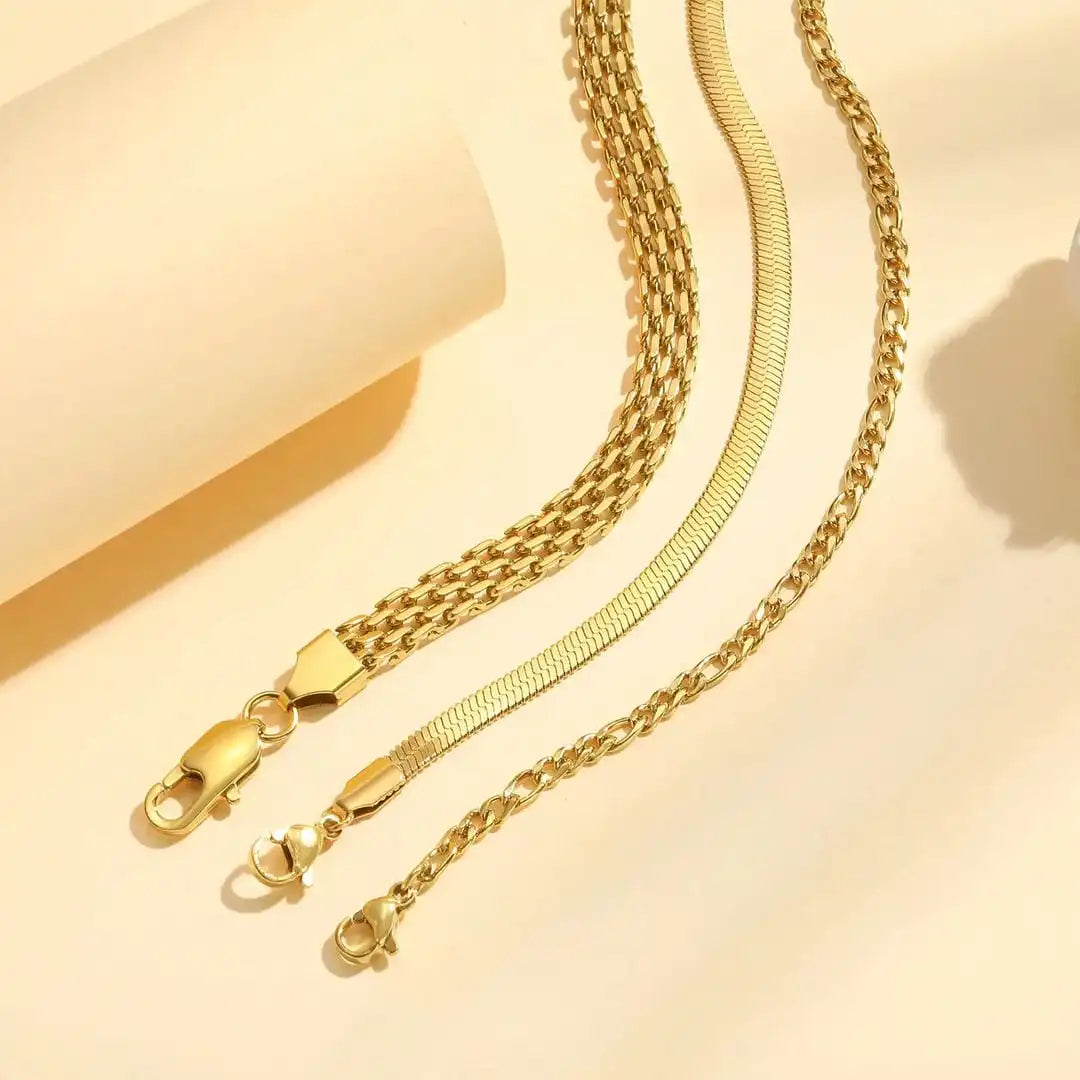 Stapelsbare Armband Gouden Parels Set