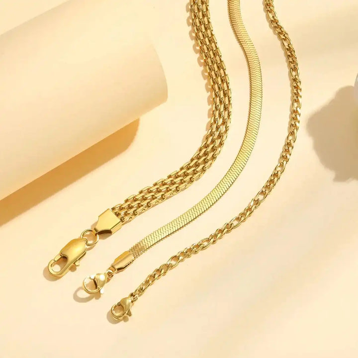 Stapelsbare Armband Gouden Parels Set
