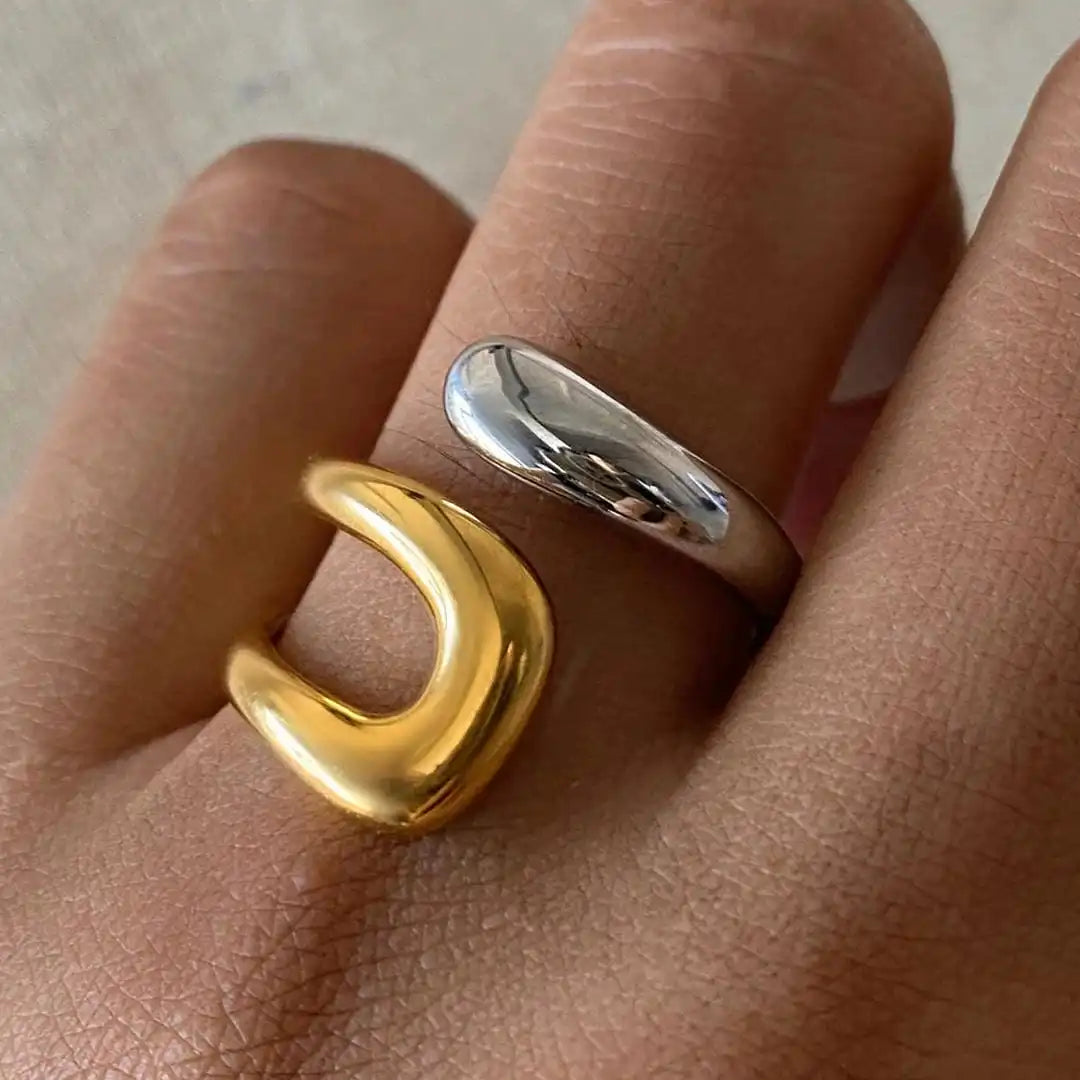 Tijdloze Gouden Open Ring