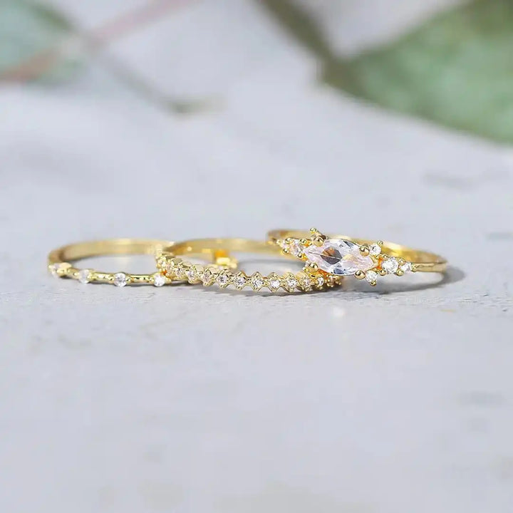 Mila Gouden Ringen Set
