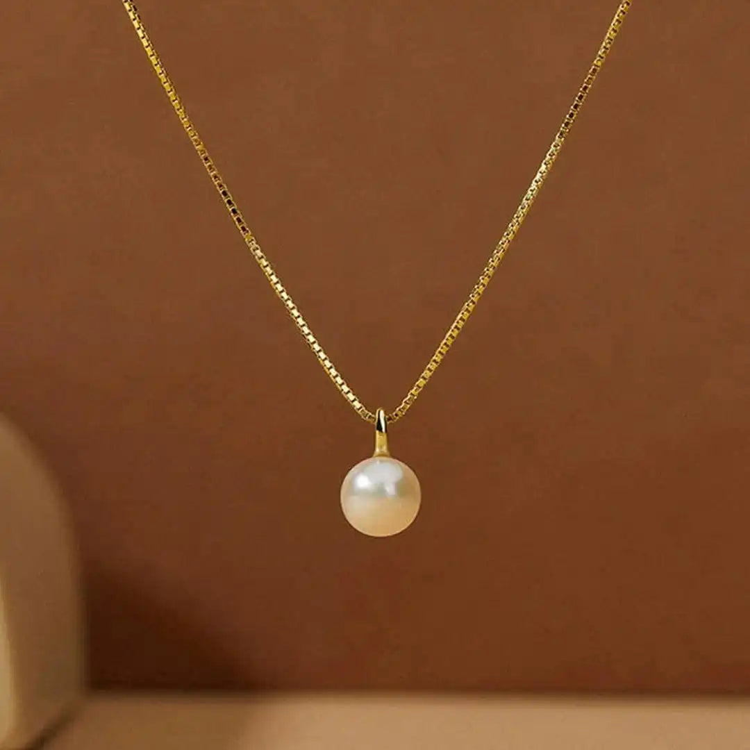 Tijdloze Parel Hanger Ketting