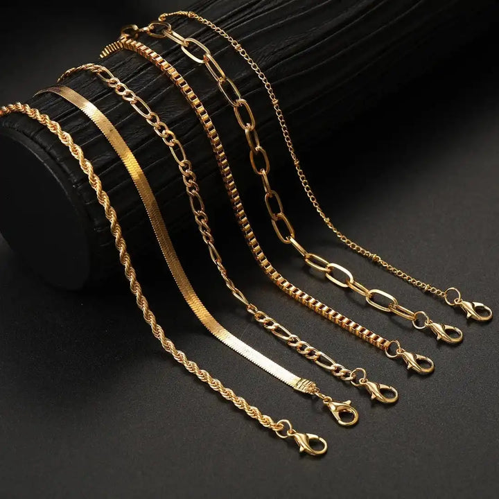 Boho Retro Cubaanse Armband Set