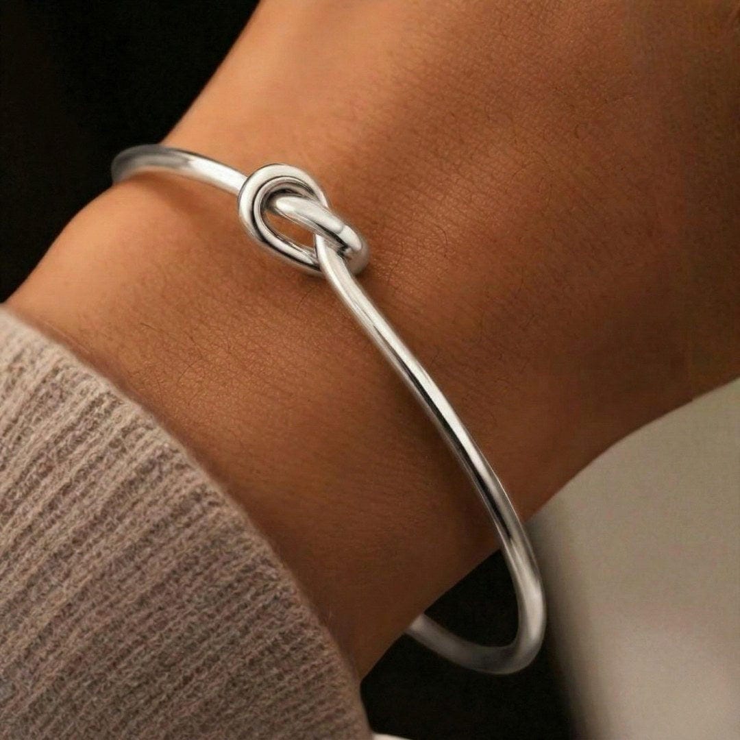 Gouden Knoop Verstelbare Armband