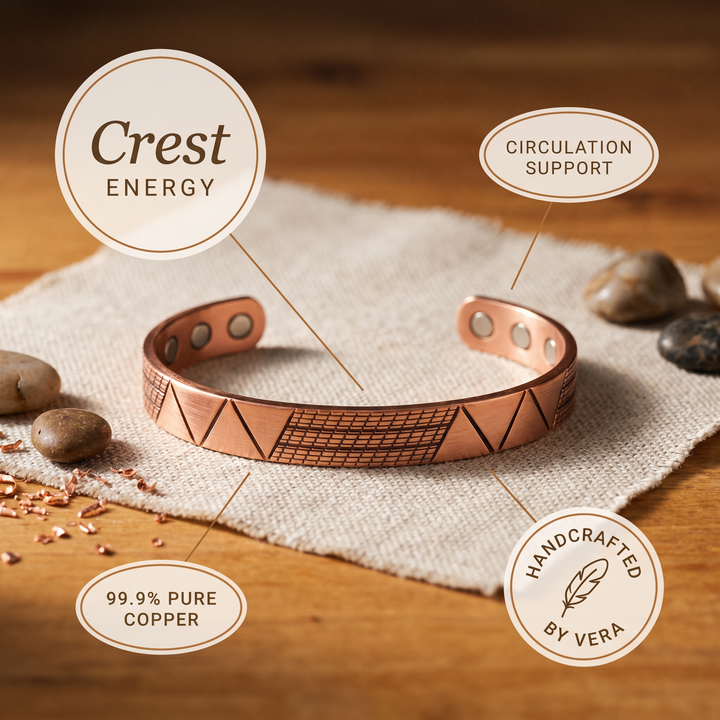 Vera's Crest Copper Bracelet