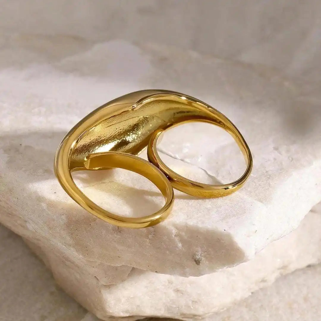 Tijdloze Gouden Dubbele Ring