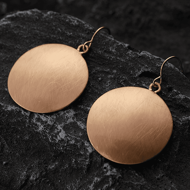 Retro Gouden Platina Oorbellen
