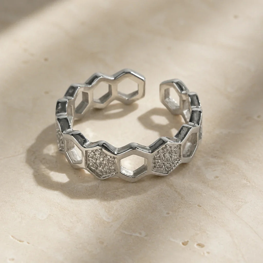 Verona Link Chain Verstelbare Ring
