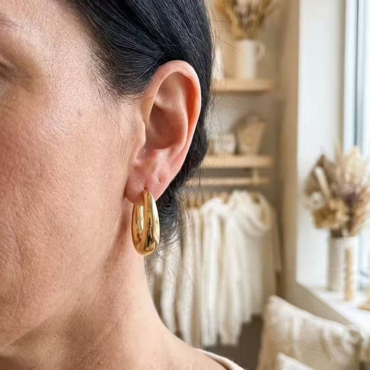 Klassieke Gouden Hoepel Oorbellen